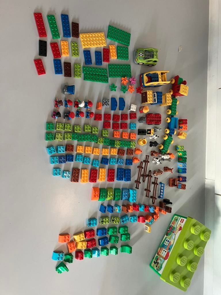 Lot duplo blokken met 2 opbergdozen, Enlèvement, Comme neuf