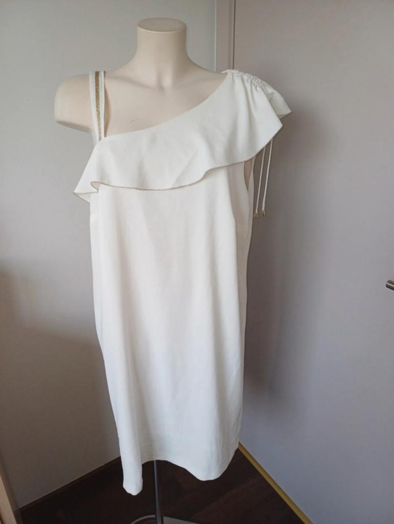 Prachige jurk Marie mero maat 46-48, Enlèvement ou Envoi, Comme neuf, Taille 46/48 (XL) ou plus grande, Blanc
