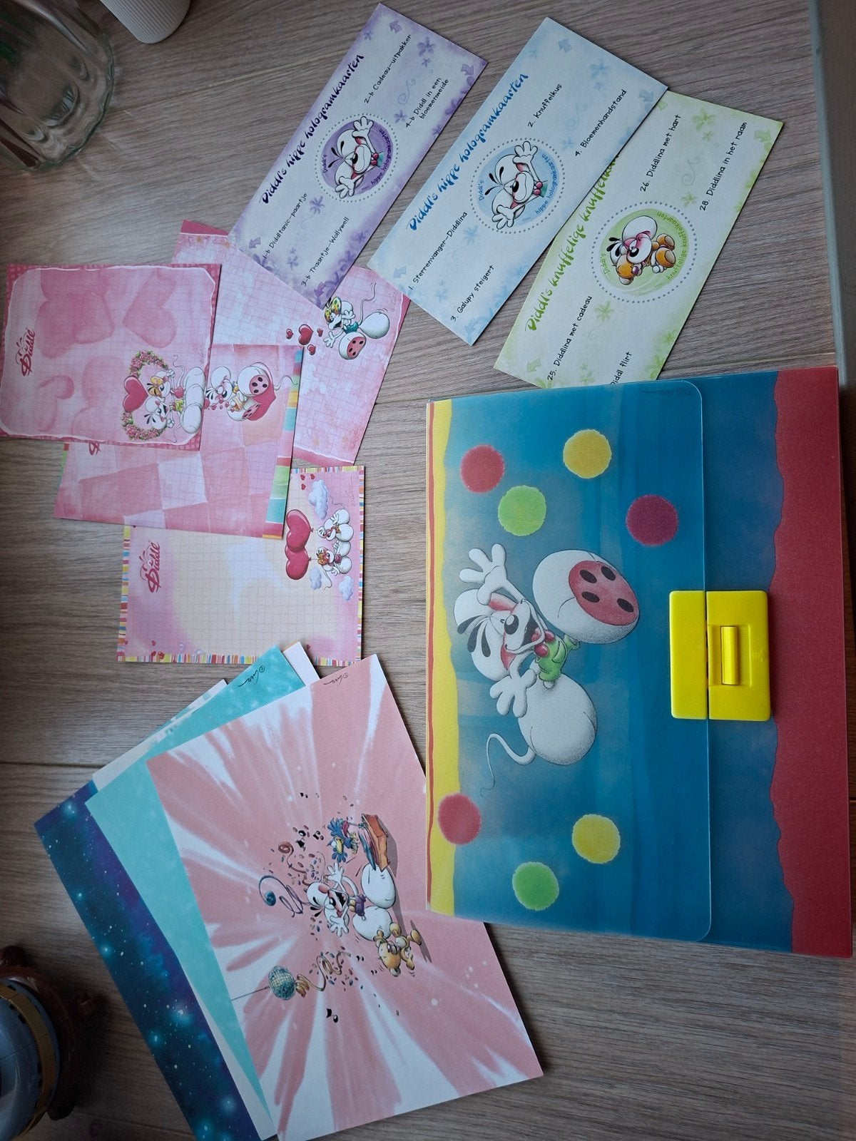 Diddlmapje met 70 blaadjes + extra, Verzamelen, Diddl, Ophalen, Diddl, Papier, Kaart of Schrift