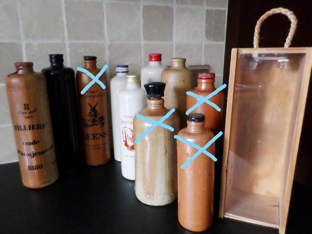 Jenever kruikjes of flessen, Antiek en Kunst, Ophalen of Verzenden