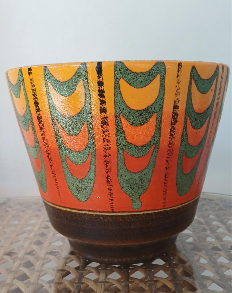 Vintage bloempot 20 cm, Jardin & Terrasse, Pots de fleurs, Moins de 25 cm, Enlèvement, Intérieur, Moins de 40 cm