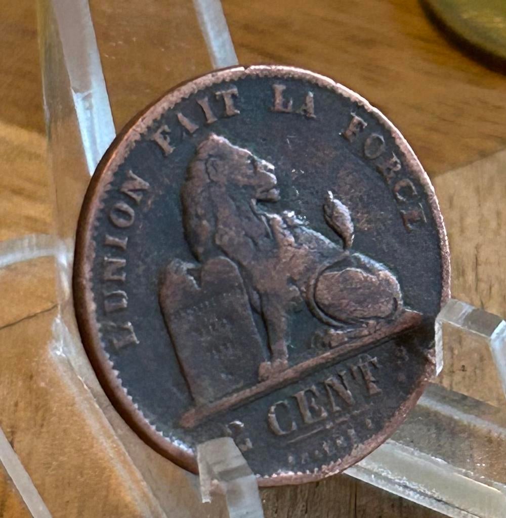 2 cents 1876 Leopold 2, Enlèvement ou Envoi
