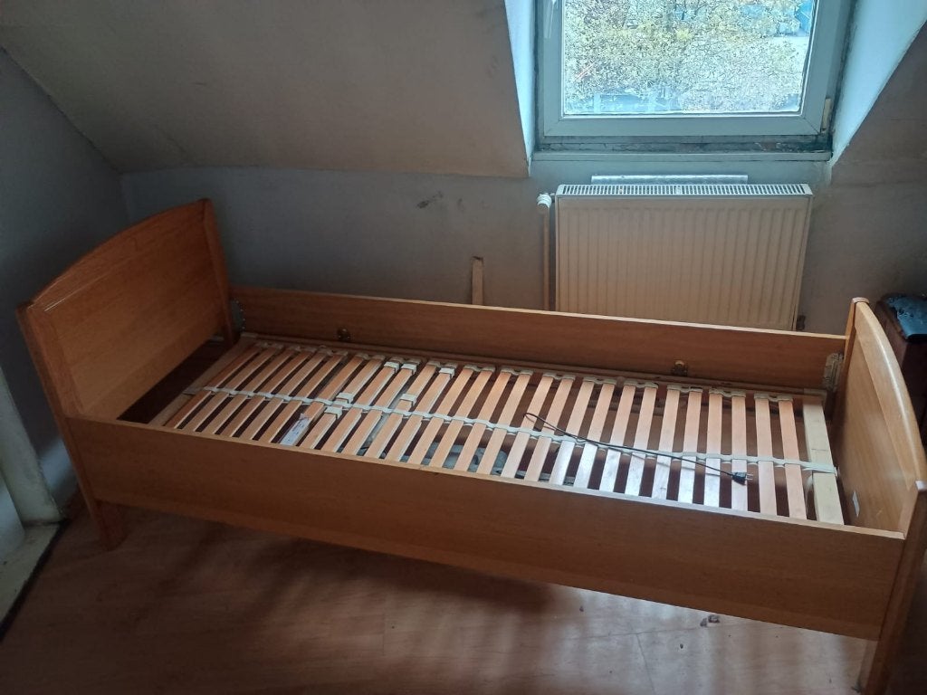 cadre lit + sommier - 1 personne, 210 cm, Sommier, Une personne, Comme neuf