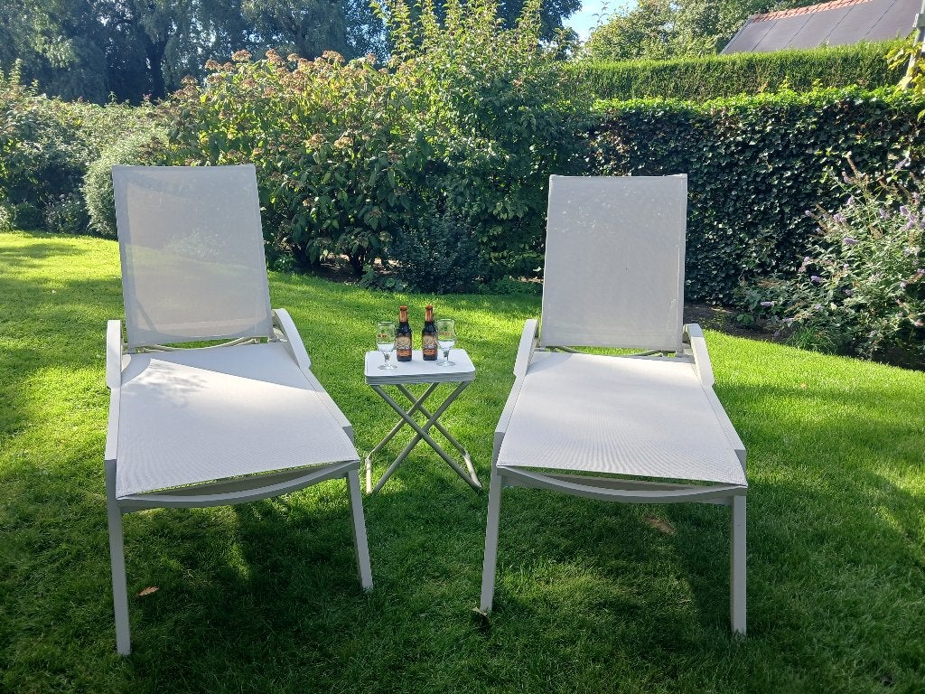 2 Royal Seasens kwaliteitsligbedden NIEUW per stuk, Jardin & Terrasse, Enlèvement, Neuf, Autres matériaux, Réglable
