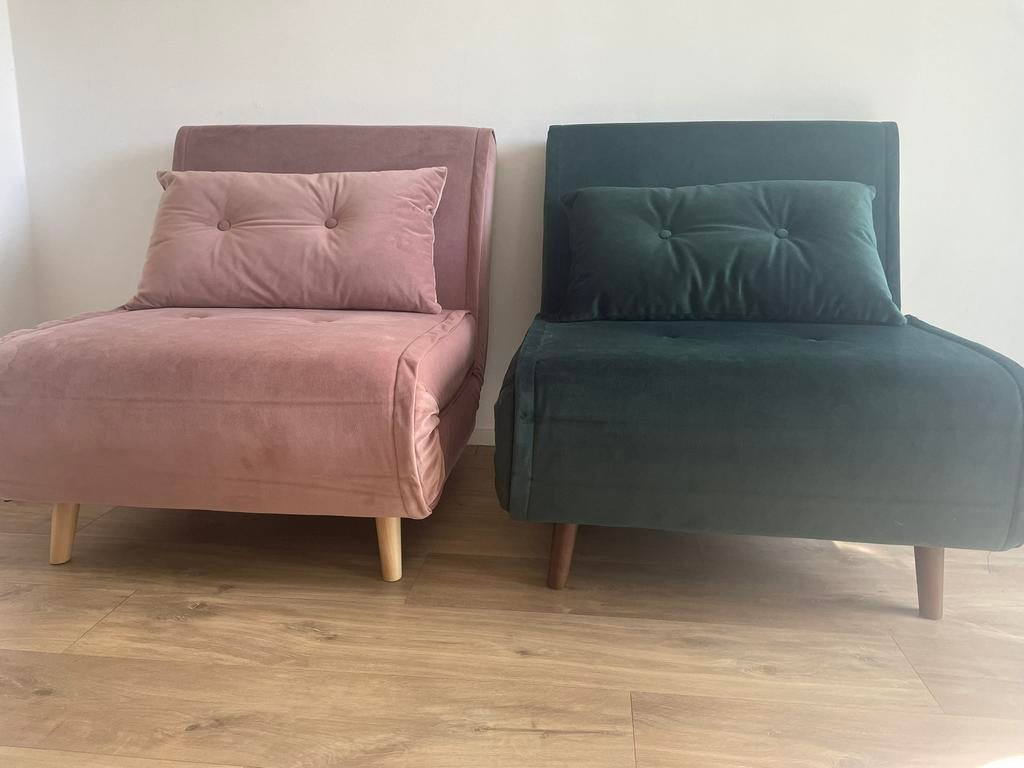 Zetelbed Maison du Monde, Ophalen, Eenpersoons, Zo goed als nieuw, 80 cm