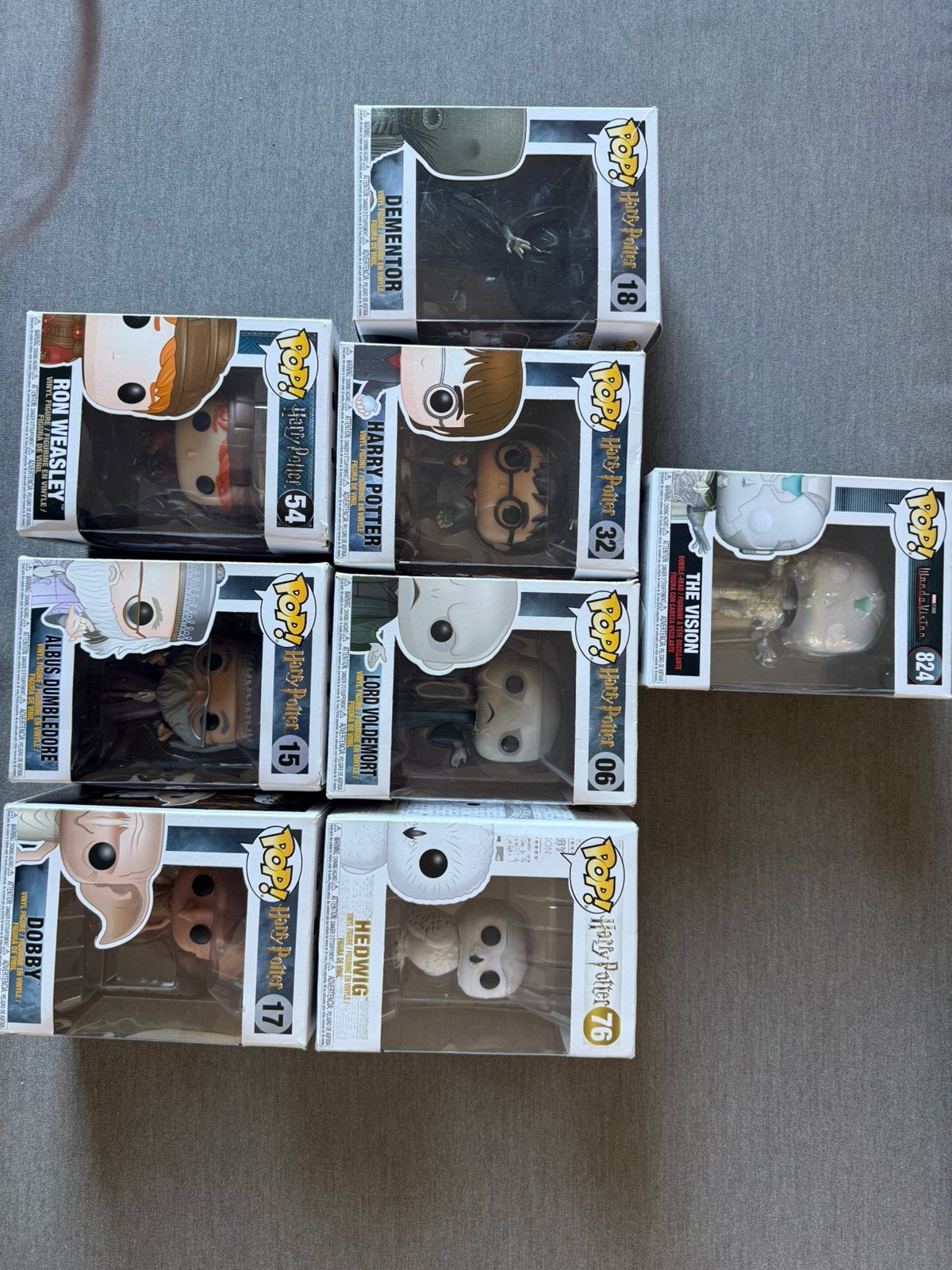 Funko Pops Harry Potter and Vision, Ophalen of Verzenden, Zo goed als nieuw