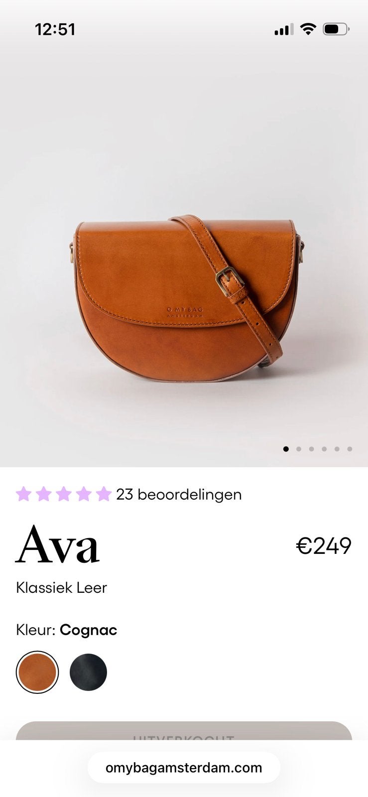 O my bag handtas, Ophalen, Zo goed als nieuw