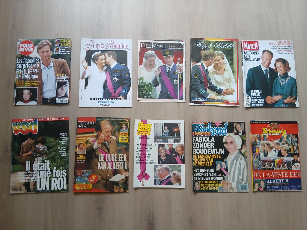Tijdschriften Belgisch Koningshuis, Verzamelen, Koningshuis en Royalty, Ophalen of Verzenden