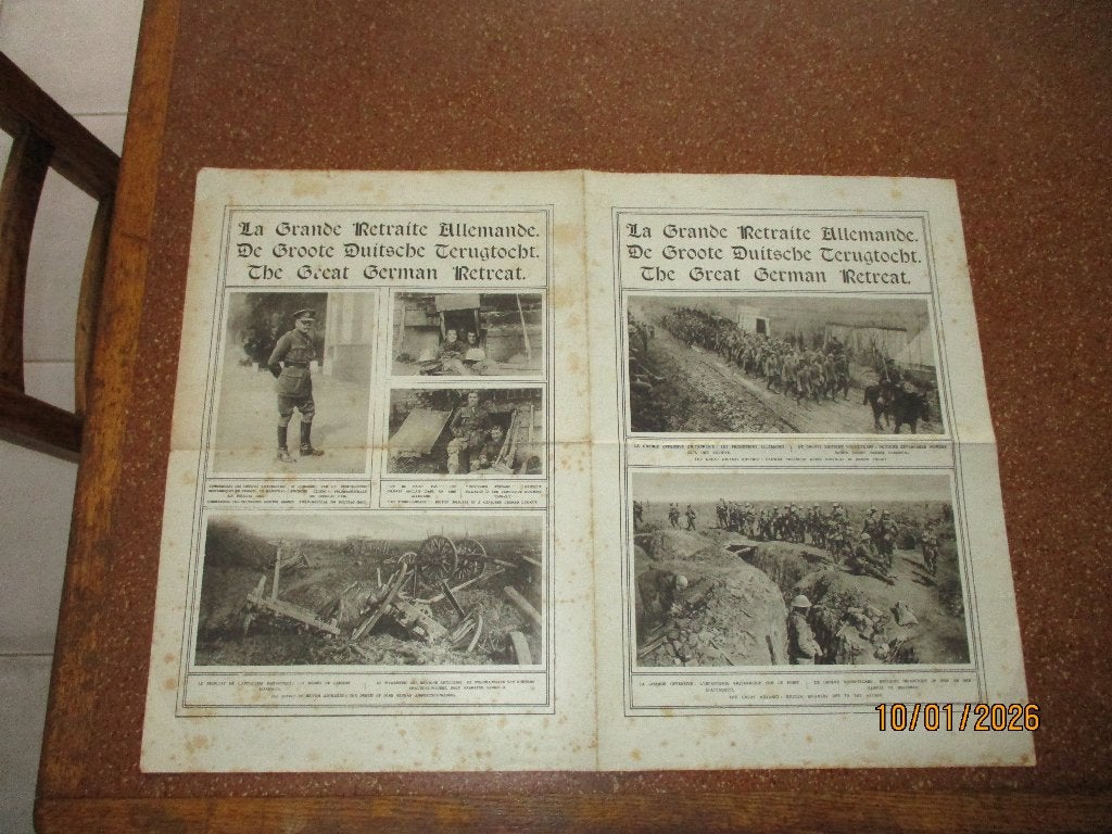 1 GM : Tract. La grande retraite allemande, Enlèvement ou Envoi