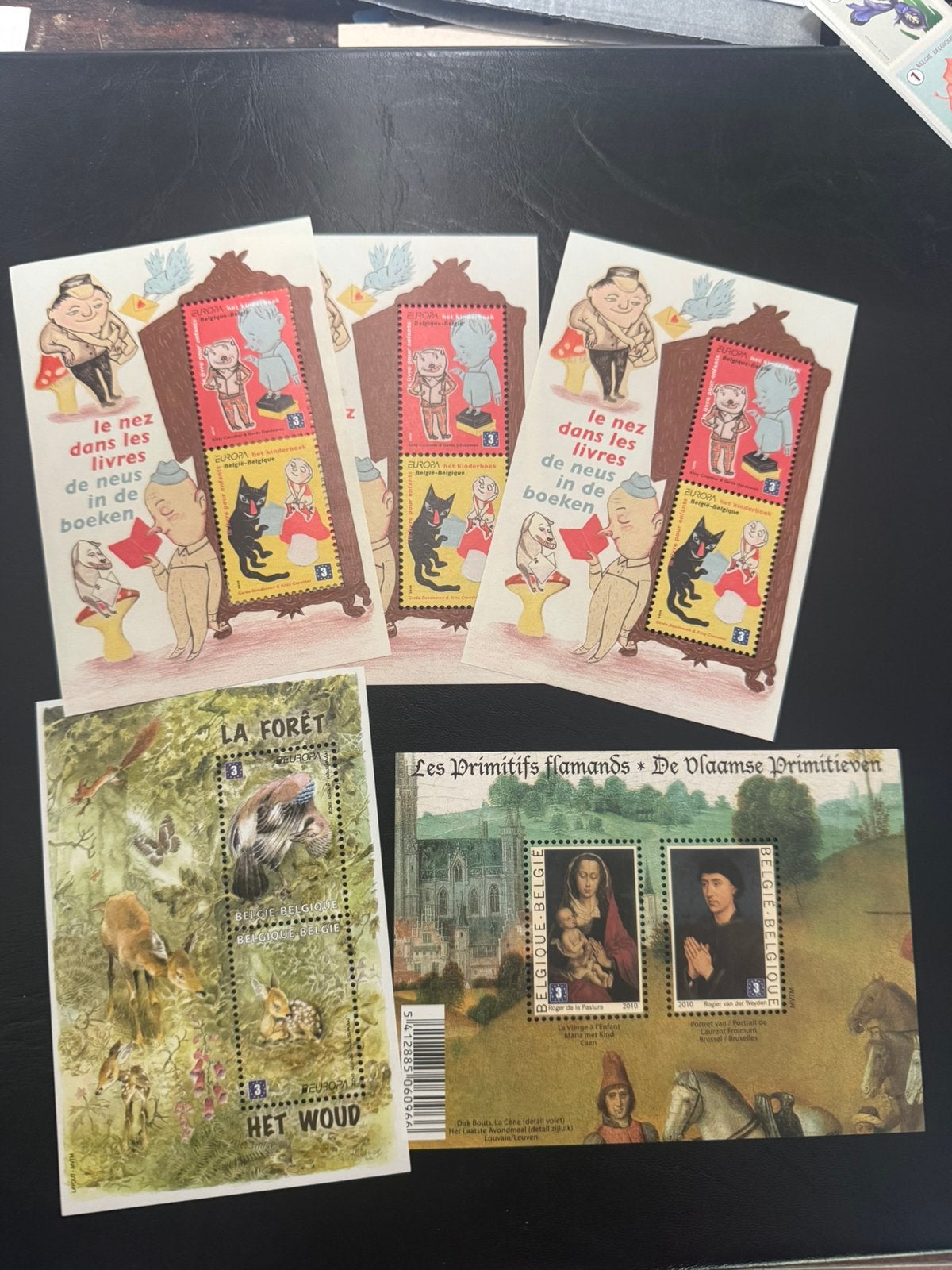 Timbres belgique : 10 timbres valeur 3 Europe, Enlèvement ou Envoi