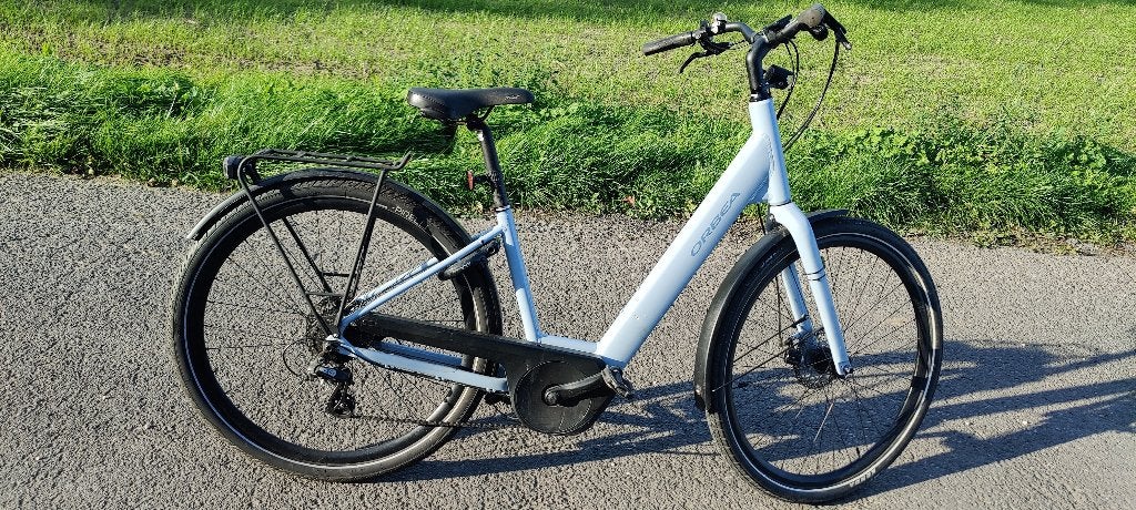 Elektrische zeer lichte ORBEA damesfiets, Fietsen en Brommers, Versnellingen, Zo goed als nieuw, Minder dan 47 cm, Schijfrem