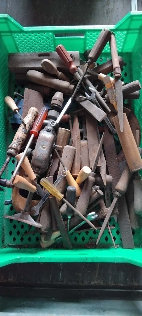 oud werkmateriaal, Antiquités & Art, Enlèvement