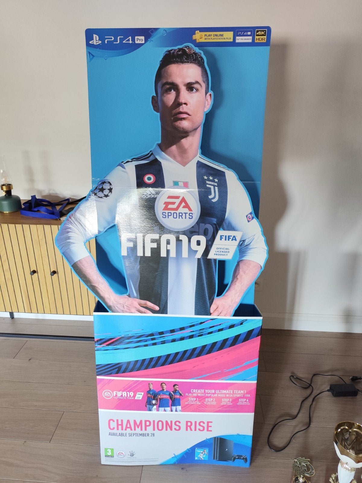 3D karton afbeelding CR7 - nieuwstaat - 1.70m hoogte, Sport en Fitness, Voetbal, Ophalen