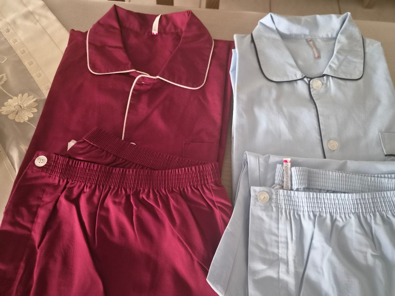 2 nieuwe herenpyama in katoen, Kleding | Heren, Pyjama's, Ophalen of Verzenden, Nieuw, Blanche porte