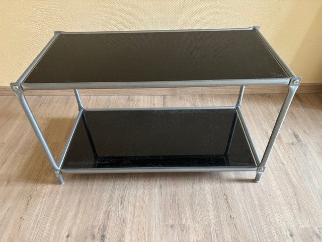 Een kleine glazen tafel, Huis en Inrichting, Tafels | Bijzettafels, Ophalen, Zo goed als nieuw, Glas
