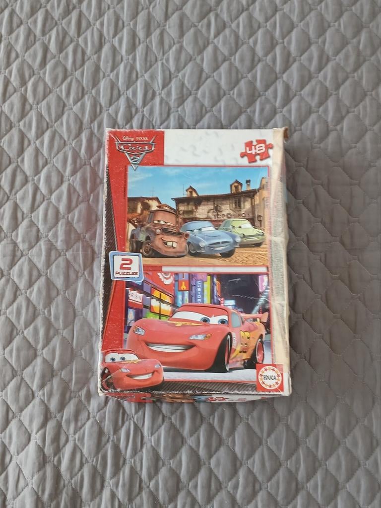 Disney Pixar Cars 2 Puzzelset (2x48 stukjes), Ophalen of Verzenden, 10 tot 50 stukjes, Gebruikt, 4 tot 6 jaar