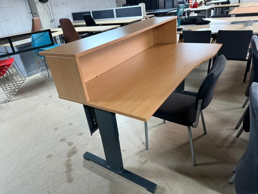 Receptie Balie 180x110 cm | Modulaire Ontvangstbalie, Receptie of Entree, Ophalen, Gebruikt, Bureau