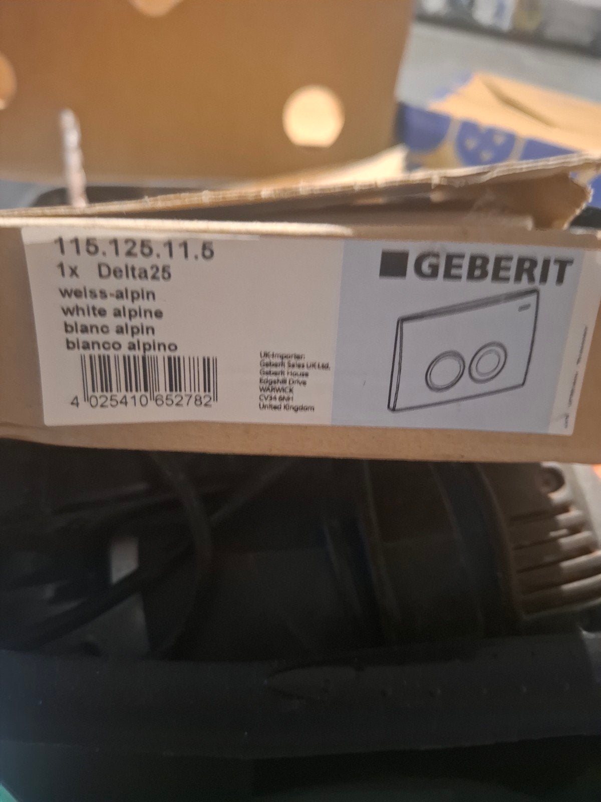 drukplaat geberit, Ophalen