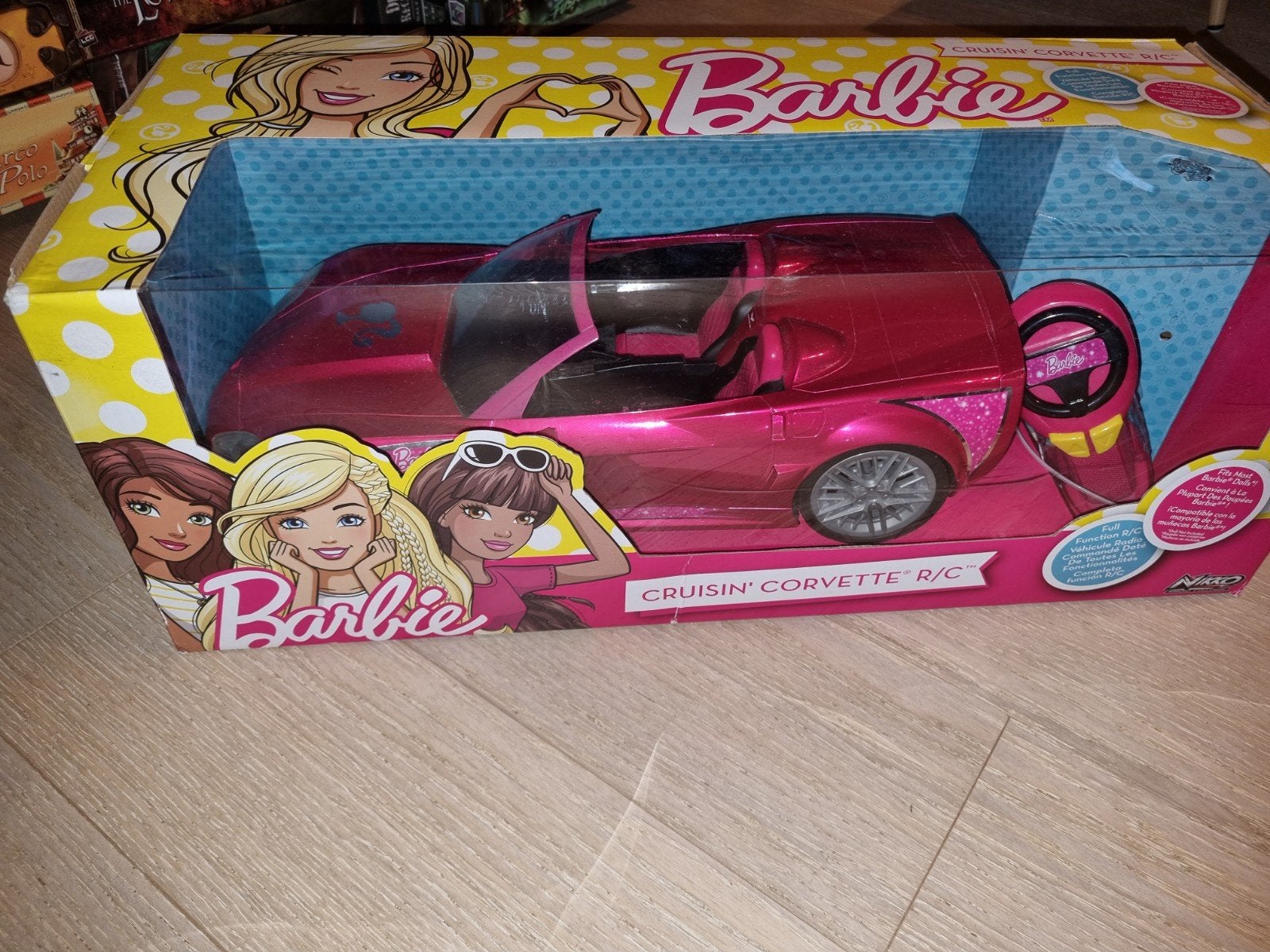 Barbie auto radio gestuurde corvette RV, Ophalen