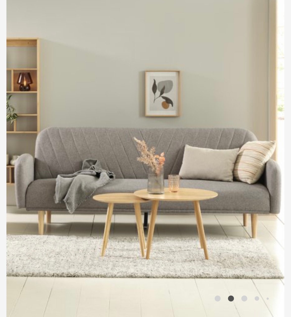 Bedbank JYSK PARADIS lichtgrijs in nieuwstaat, Ophalen, 75 tot 100 cm, Stof, 200 tot 250 cm