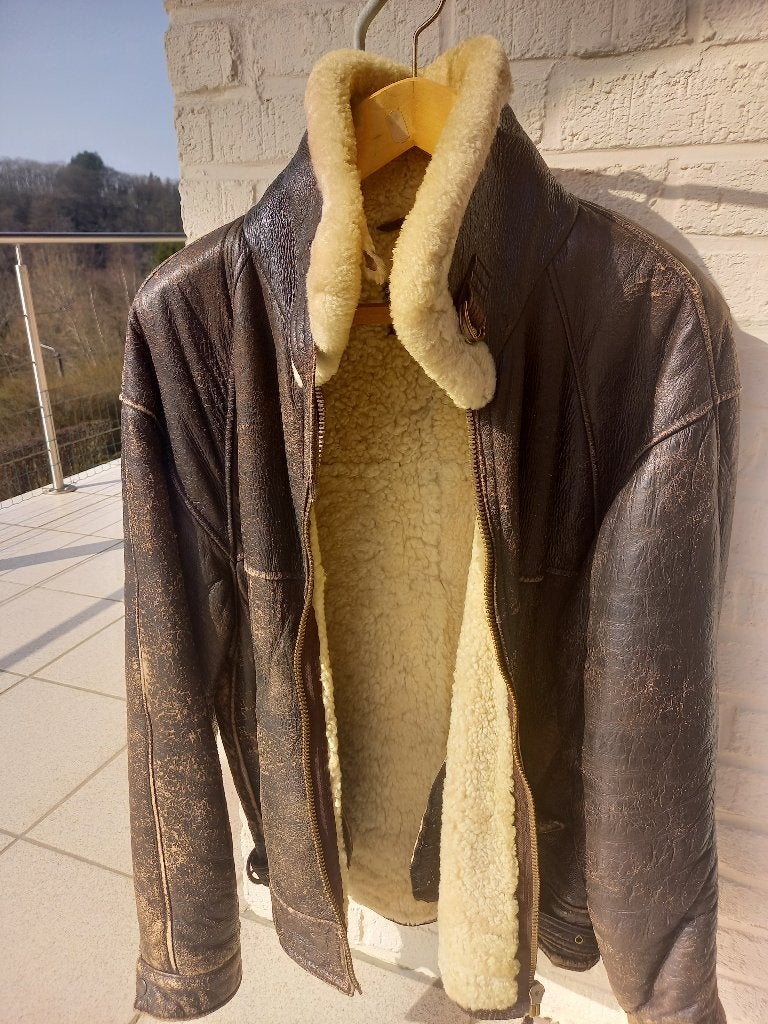 blouson bombardier américain B-6, taille 50, Vêtements | Hommes, Enlèvement ou Envoi, Porté, Taille 48/50 (M), Brun