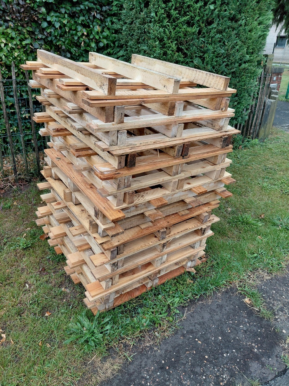 Houten paletten gratis, Ophalen