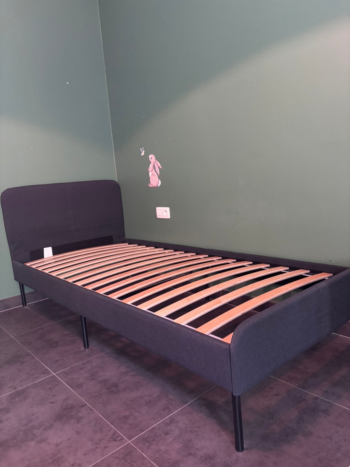 Eenpersoonsbed IKEA, Ophalen, 90 cm, Eenpersoons, Zwart