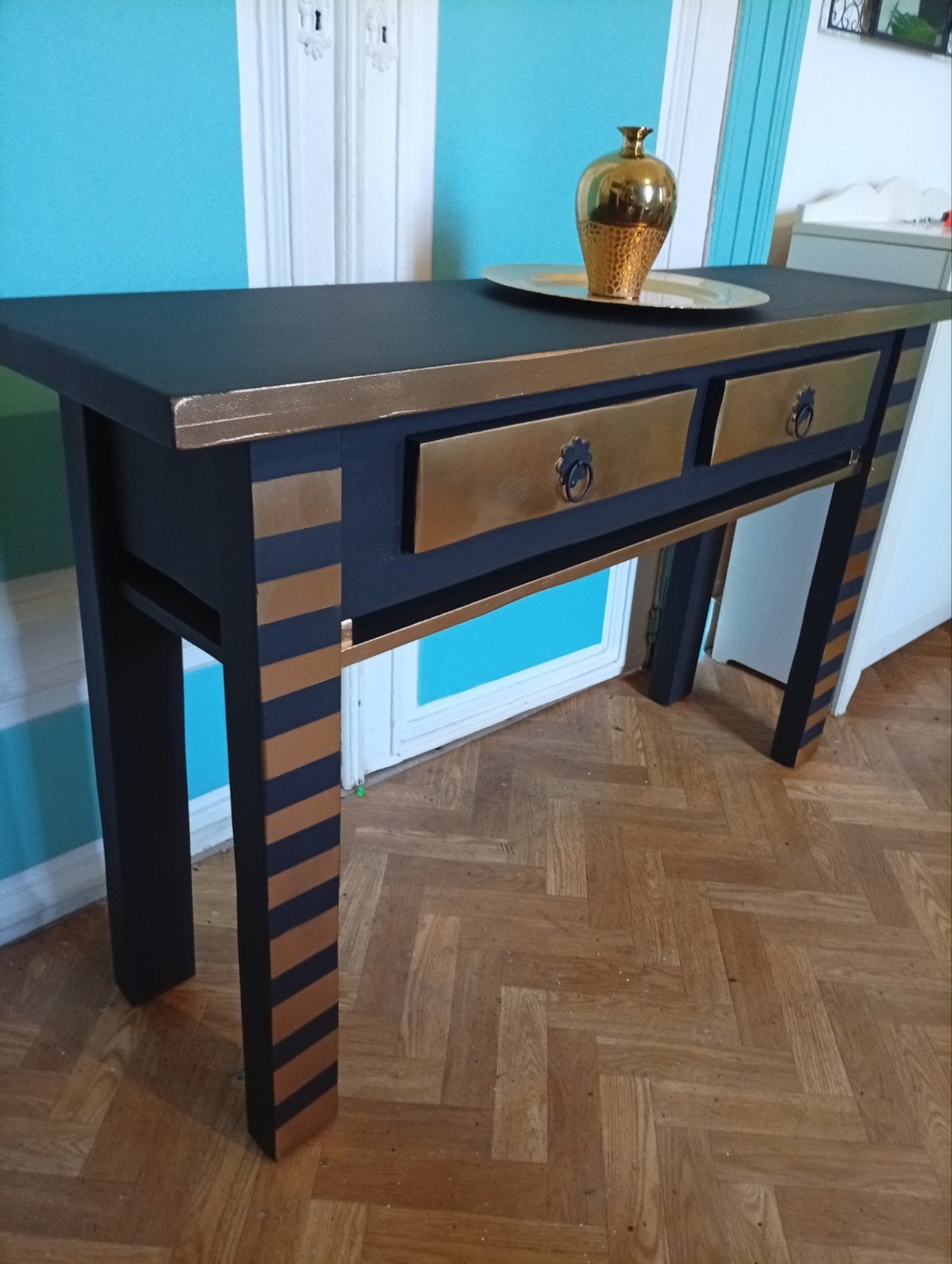 Console de prestige en bois massif très chic, Enlèvement