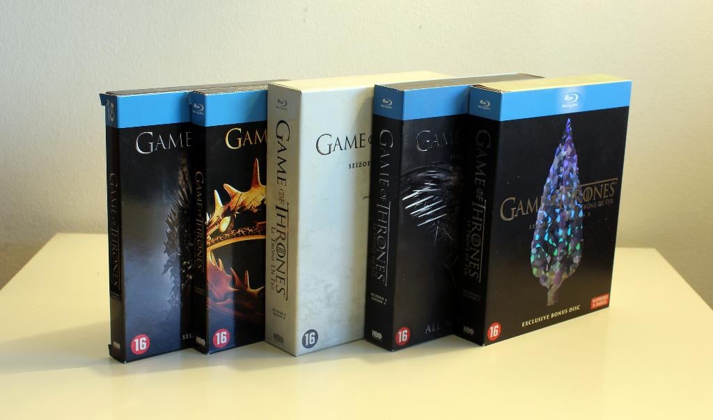 Game Of Thrones, seizoenen 1 tem 5 (Bluray), Enlèvement ou Envoi, Comme neuf, Science-Fiction et Fantasy