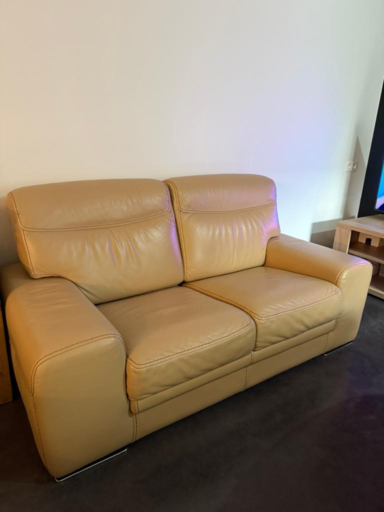 SOFA VAN HET MERK ROSINI, Huis en Inrichting, Zetels | Zetels, Zo goed als nieuw, Leer, Ophalen