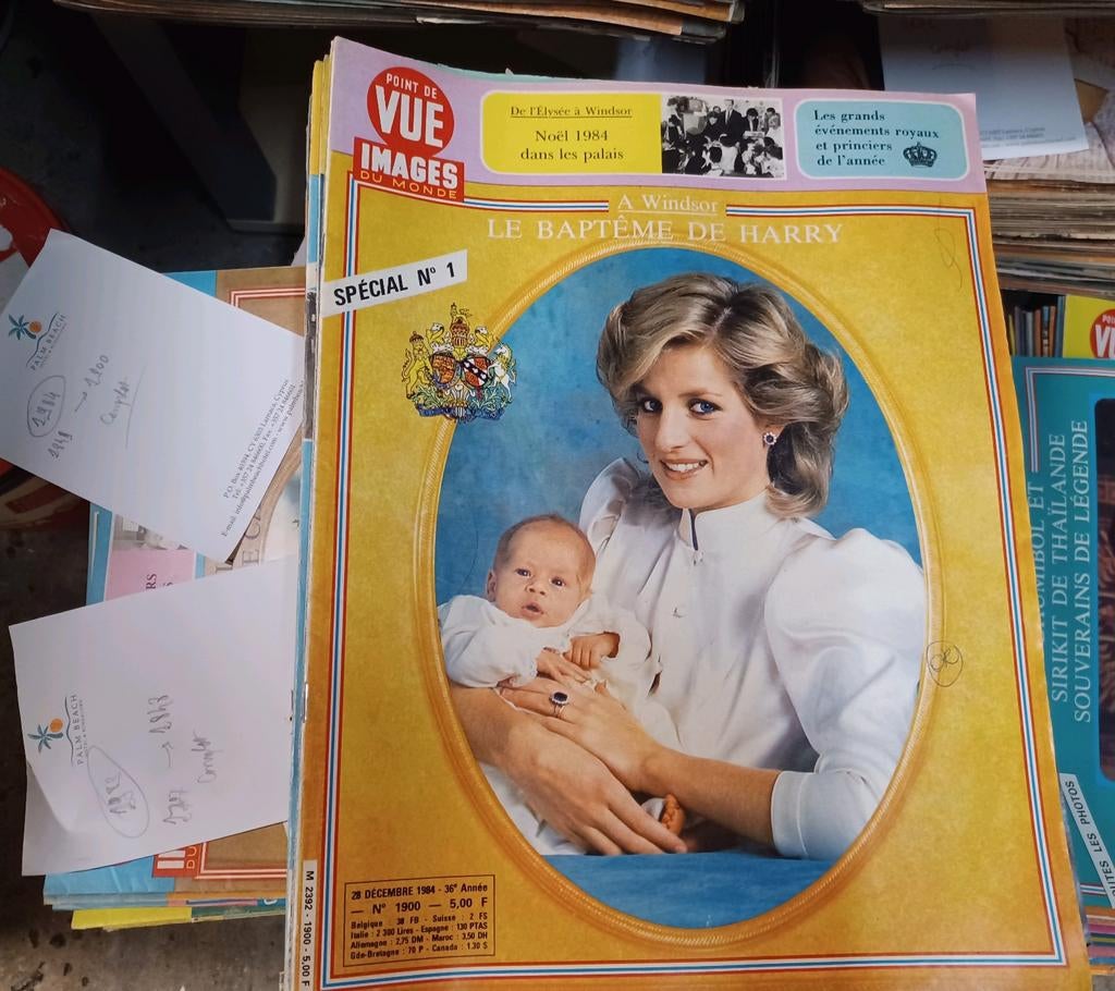 Lot magazines Point de Vue royauté - années 1968 à 1996, Enlèvement