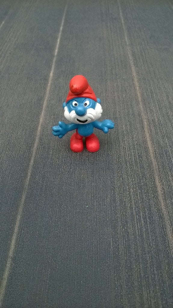 Grote Smurf – variant met rode staart 2.0001, Ophalen of Verzenden, Gebruikt, Grote Smurf, Poppetje, Figuurtje of Knuffel