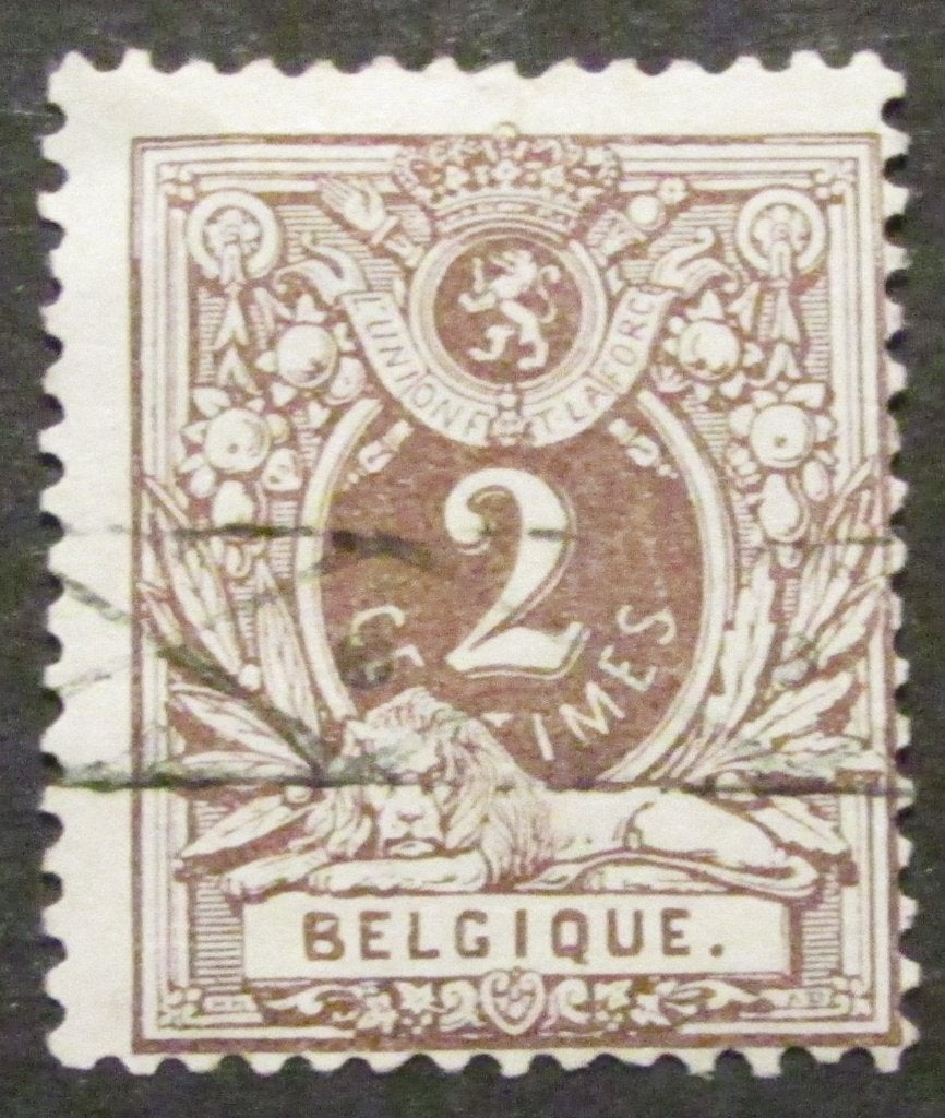 2 centimes (b) Léopold II de 1888 à la roulette, Enlèvement ou Envoi, Affranchi, Timbre-poste, Autre