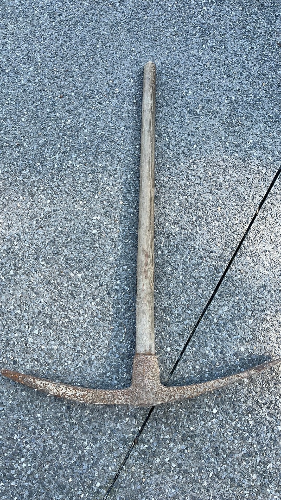 Pioche manche en bois, Jardin & Terrasse, Enlèvement, Utilisé, Pioche