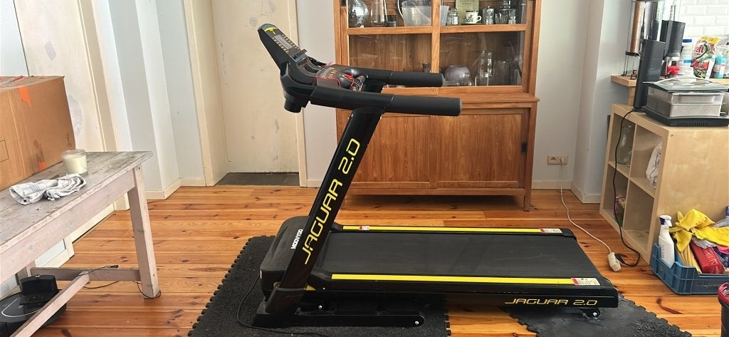 Tapis de course Moovyoo Jaguar 2.0 – Très robuste – TBE, Sport en Fitness, Ophalen, Zo goed als nieuw, Metaal, Loopband