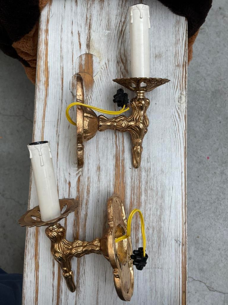Muurverlichting met kaars, Ophalen