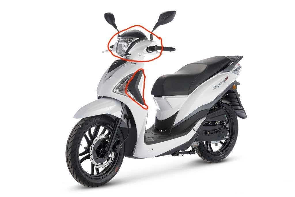 ZOEK Sym symphony st '2015-'2020 plastic kappen, Fietsen en Brommers, Scooters | SYM, Ophalen