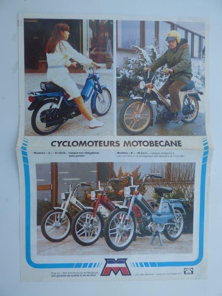 MOTOBECANE GAMMA 1982 FOLDER, Fietsen en Brommers, Ophalen of Verzenden, Gebruikt