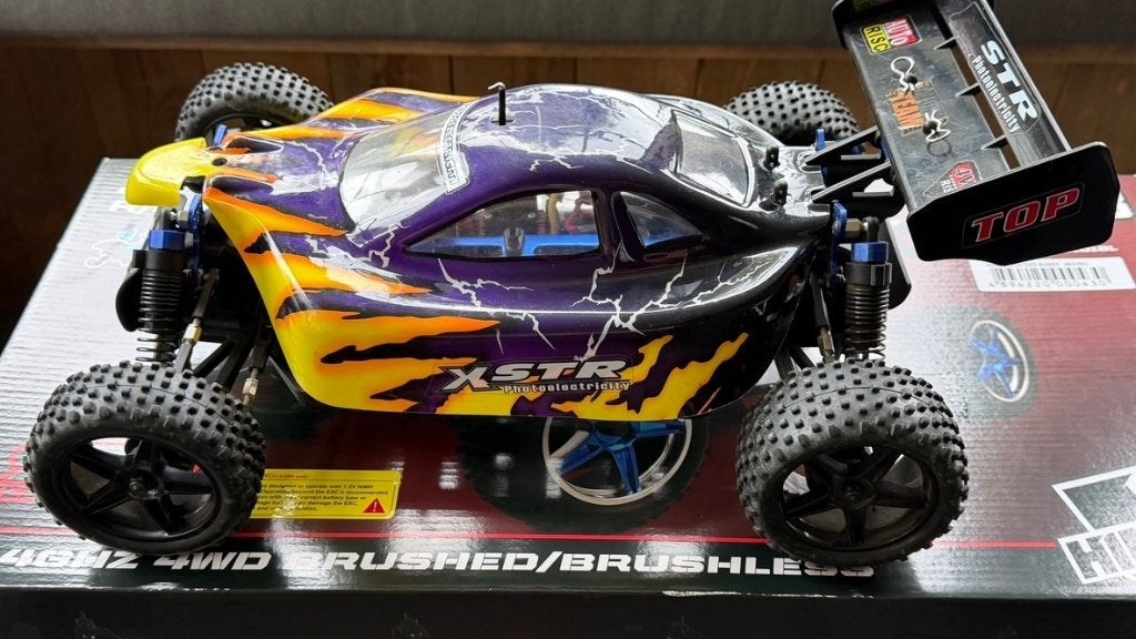 Himoto afstandbedieining auto 4x4 - schaal 1/10, Hobby en Vrije tijd, Ophalen of Verzenden, Zo goed als nieuw, 1:9 t/m 1:12, Auto