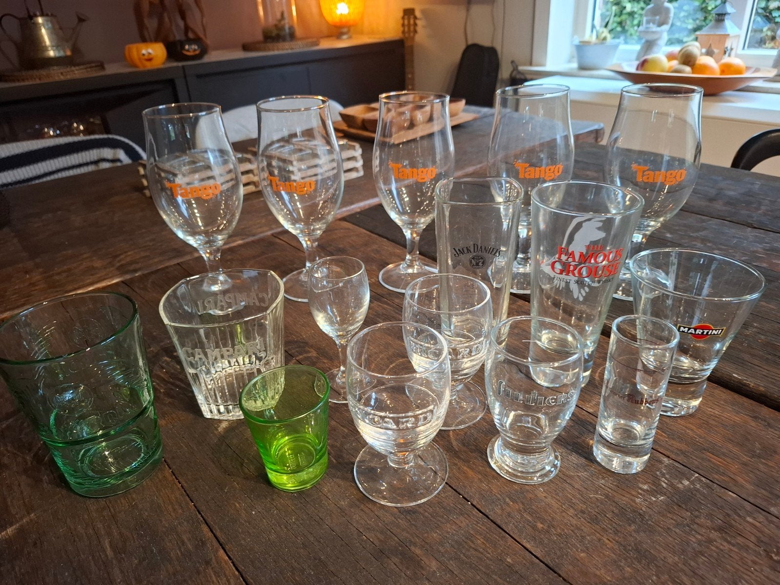 geleverd, wiskey,  cocktail glazen, Verzamelen, Ophalen