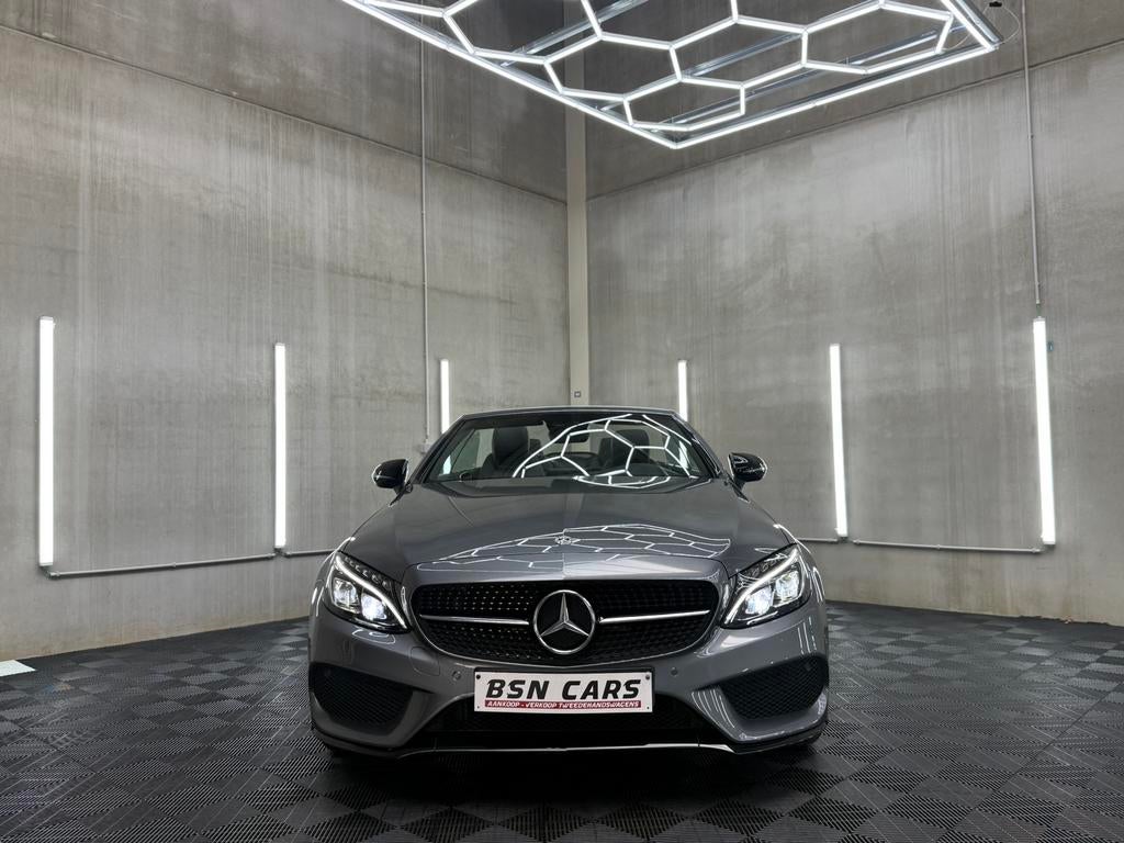 MERCEDES-BENZ C180/AMG/NIGHTEDITION/CAMERA/CARBON/LEER/GRNTI, Auto's, Mercedes-Benz, Automaat, Achterwielaandrijving, Cabriolet