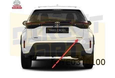 Toyota Yaris Cross embleem tekst ''Hybrid'' achterklep Origi, Neuf, -, -, Toyota