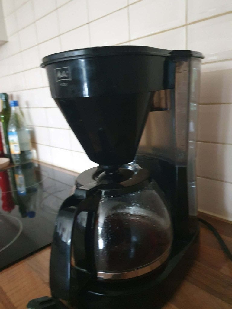 koffiezet, Elektronische apparatuur, Ophalen, Gebruikt, Gemalen koffie