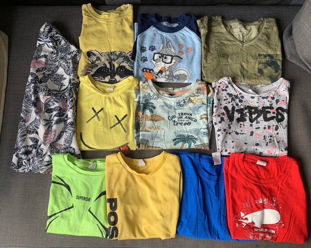 Partij T-shirts, maat 116, Kinderen en Baby's, Ophalen of Verzenden, Gebruikt