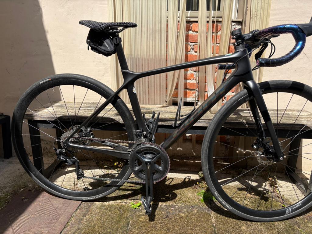 Koersfiets giant S, Fietsen en Brommers, Fietsen | Racefietsen, Gebruikt, Dames, Giant, 28 inch, Schijfrem, Carbon, 49 tot 53 cm