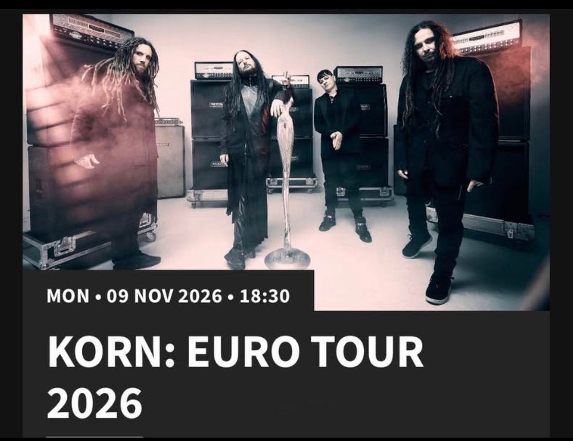 Ticket de concert KORN le 09 novembre 2026, Tickets & Billets, Novembre