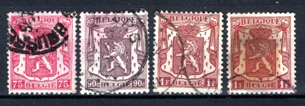 713/715 estampillé 1945 - Armoiries des petits États, Envoi, Affranchi, Oblitéré
