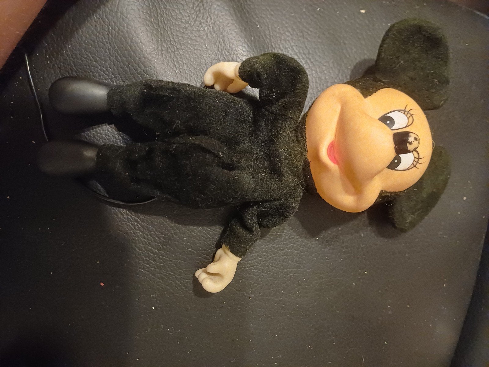 Vintage Mickey Mouse poppetje H 20 cm., Ophalen of Verzenden, Mickey Mouse, Gebruikt