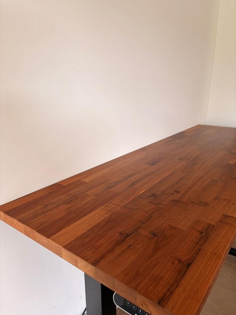 IKEA Karlby walnoot fineer werkblad 186cm - bureau of keuken, Ophalen, Gebruikt, Bruin, 150 tot 200 cm