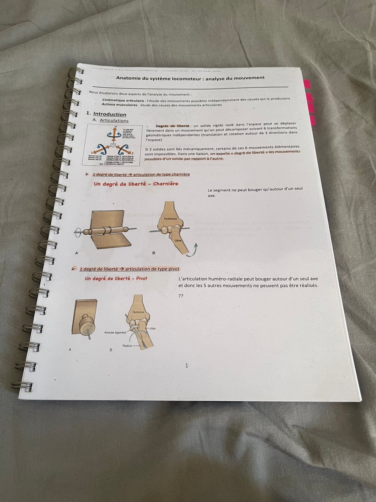 Livre d’anatomie du systeme locomoteur, Envoi, Comme neuf, Enseignement supérieur
